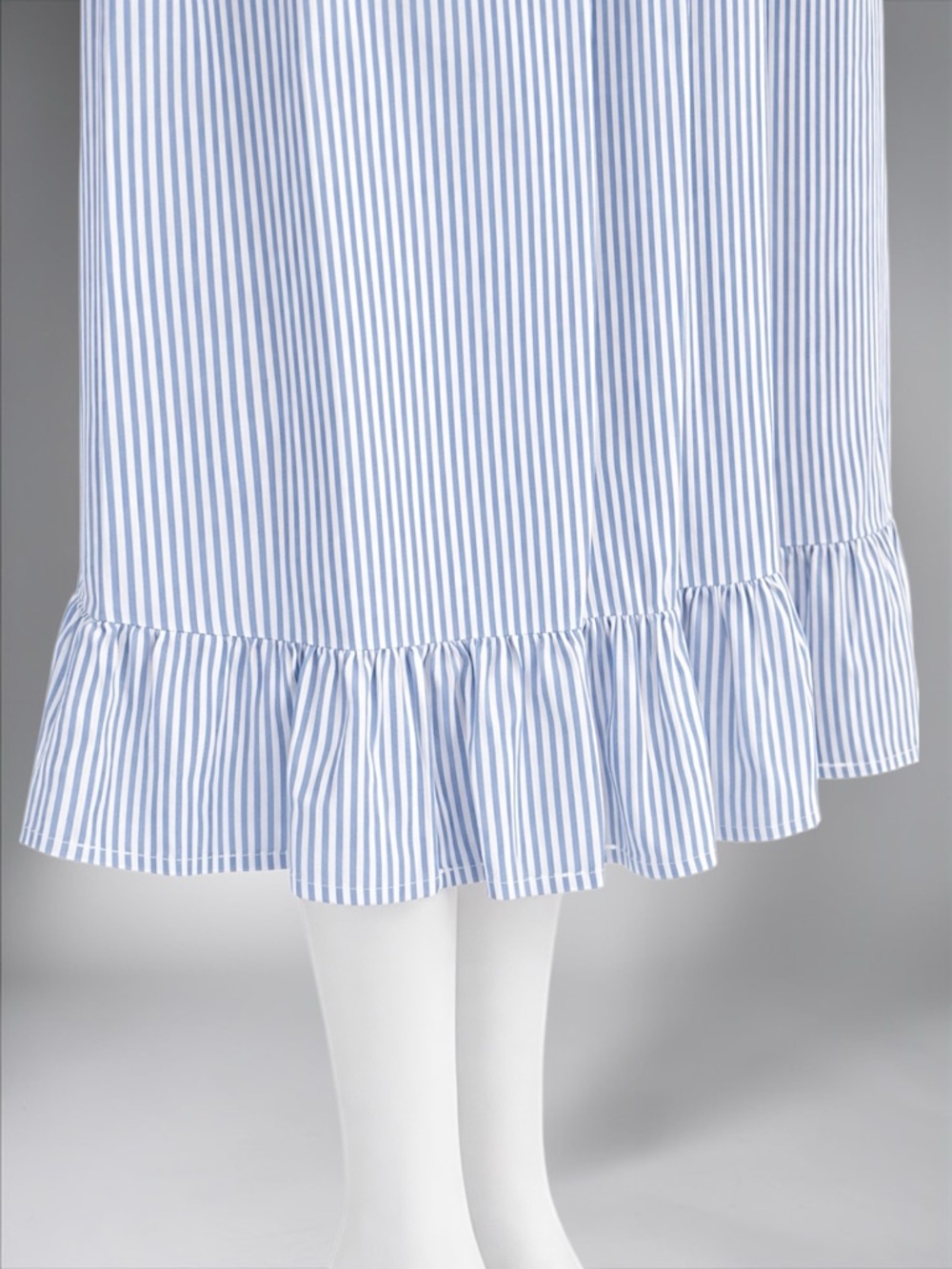 J.Crew Blue & White Stripe Short-Sleeve Smocked Dress - Picture 7 of 11